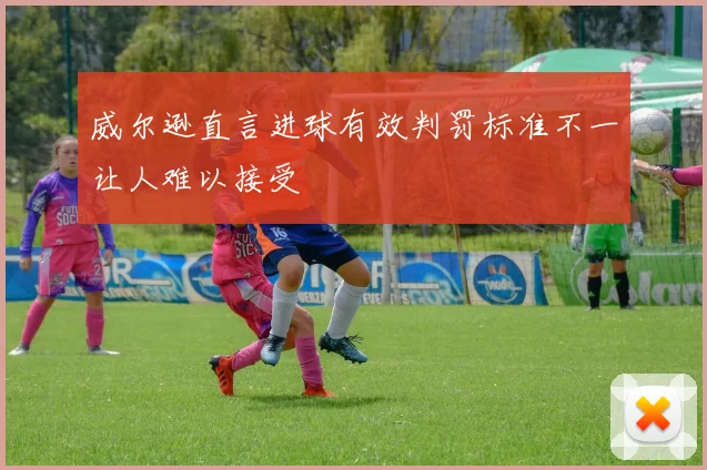 威尔逊直言进球有效判罚标准不一让人难以接受